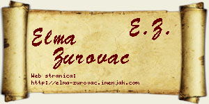 Elma Zurovac vizit kartica